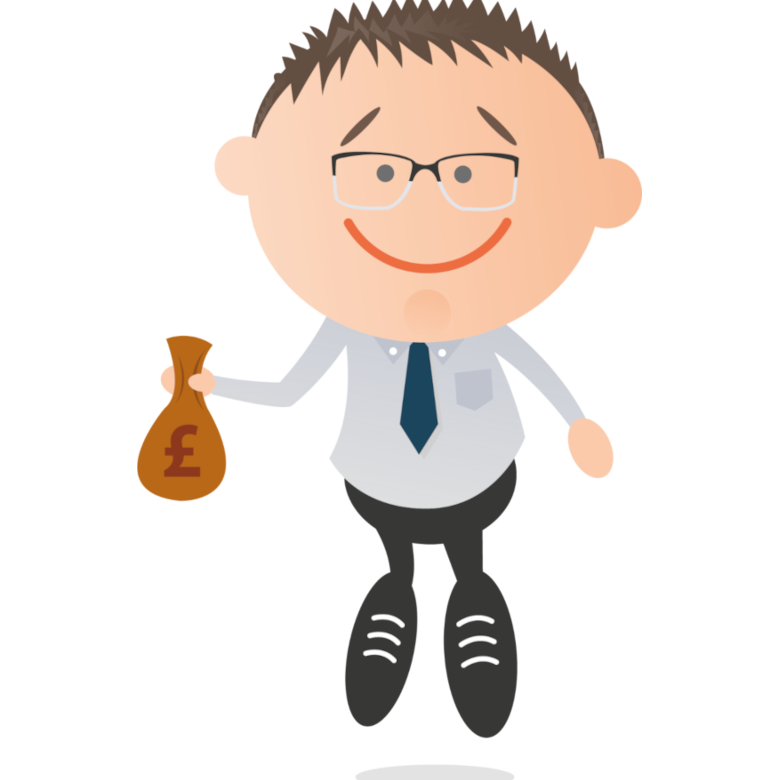 Andrew With Bag Of Money